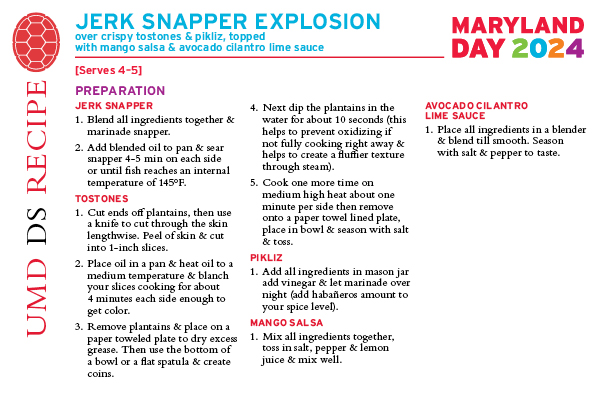 Jerk Snapper ExplosionRecipe