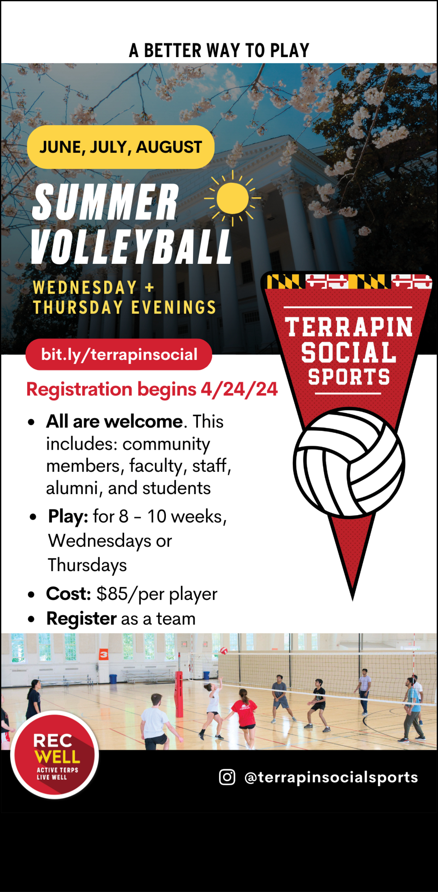 RecWell: Terrapin Social Sports: Volleyball