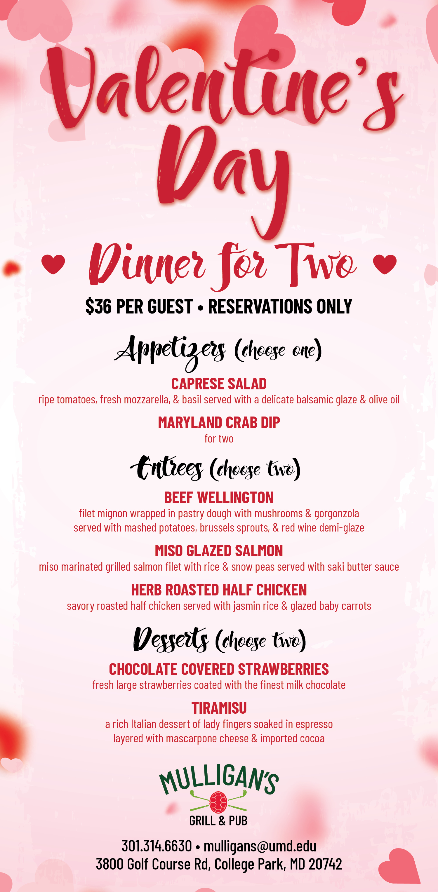 Valentine's Day at Mulligan's