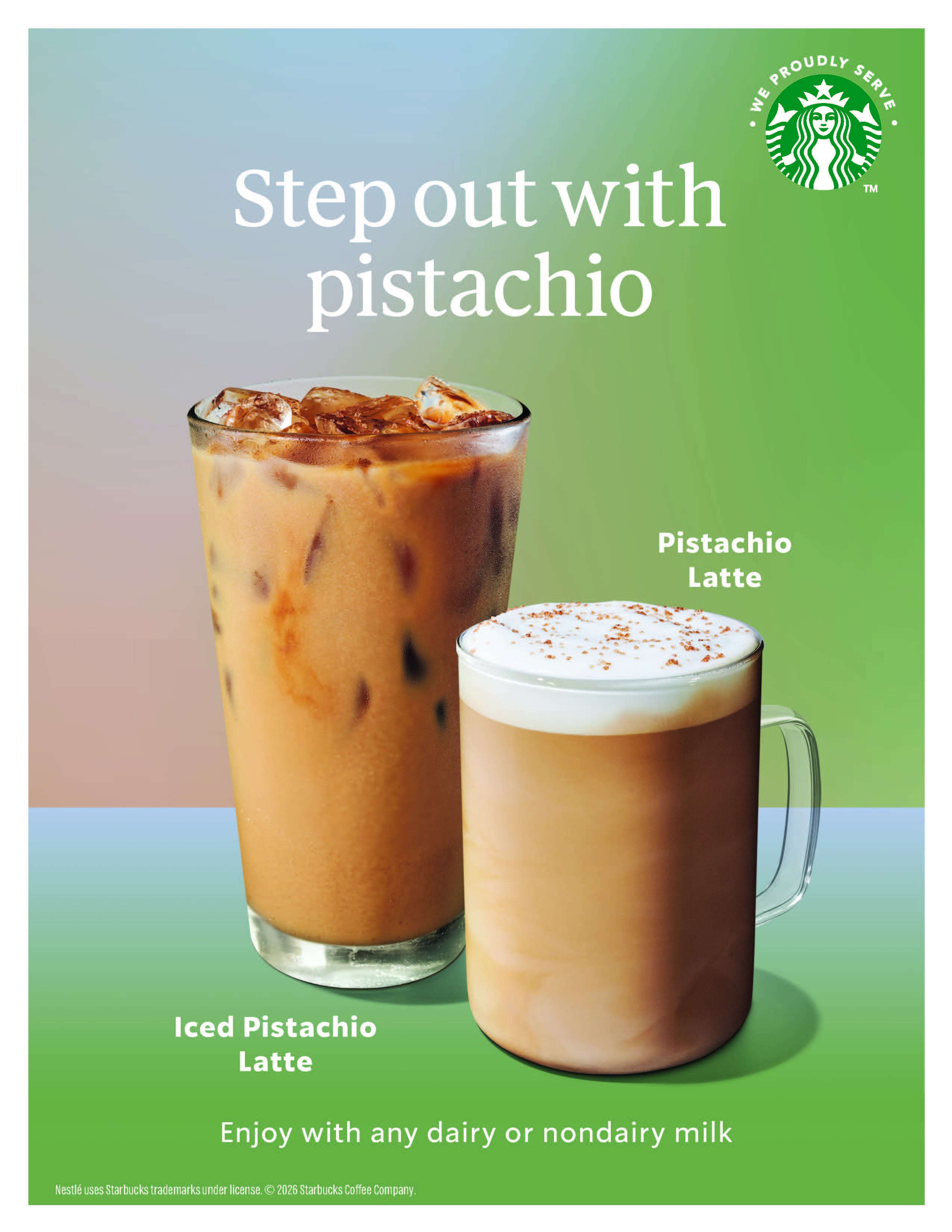 Pistachio Latte Cold Brew Poster