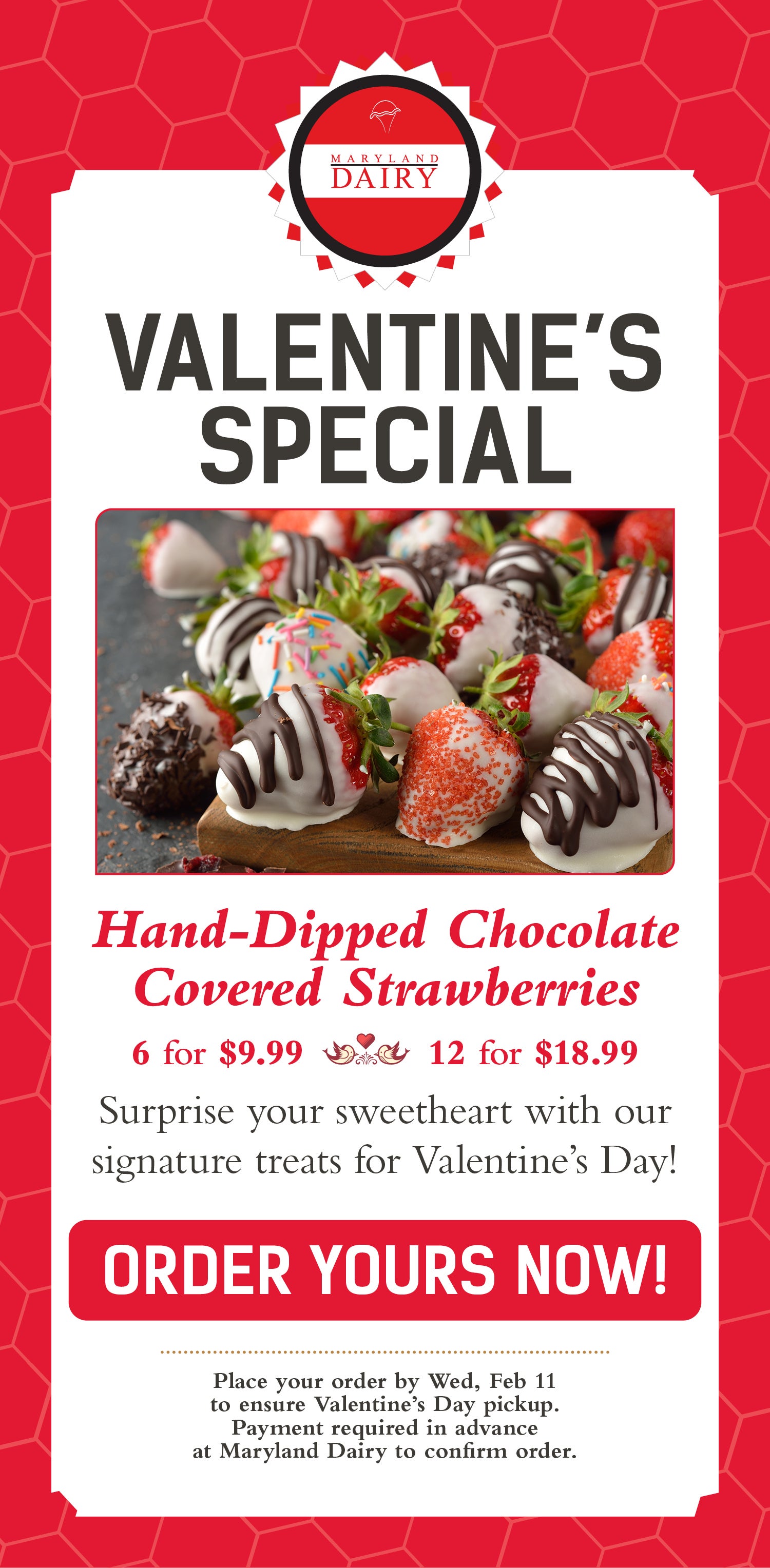 Maryland Dairy Valentine's Special