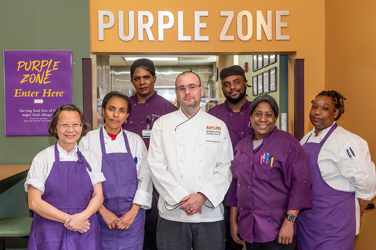 puple chefs and servers