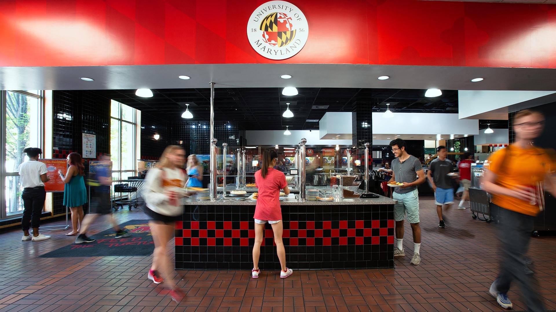 Bustle at South Campus Dining Hall