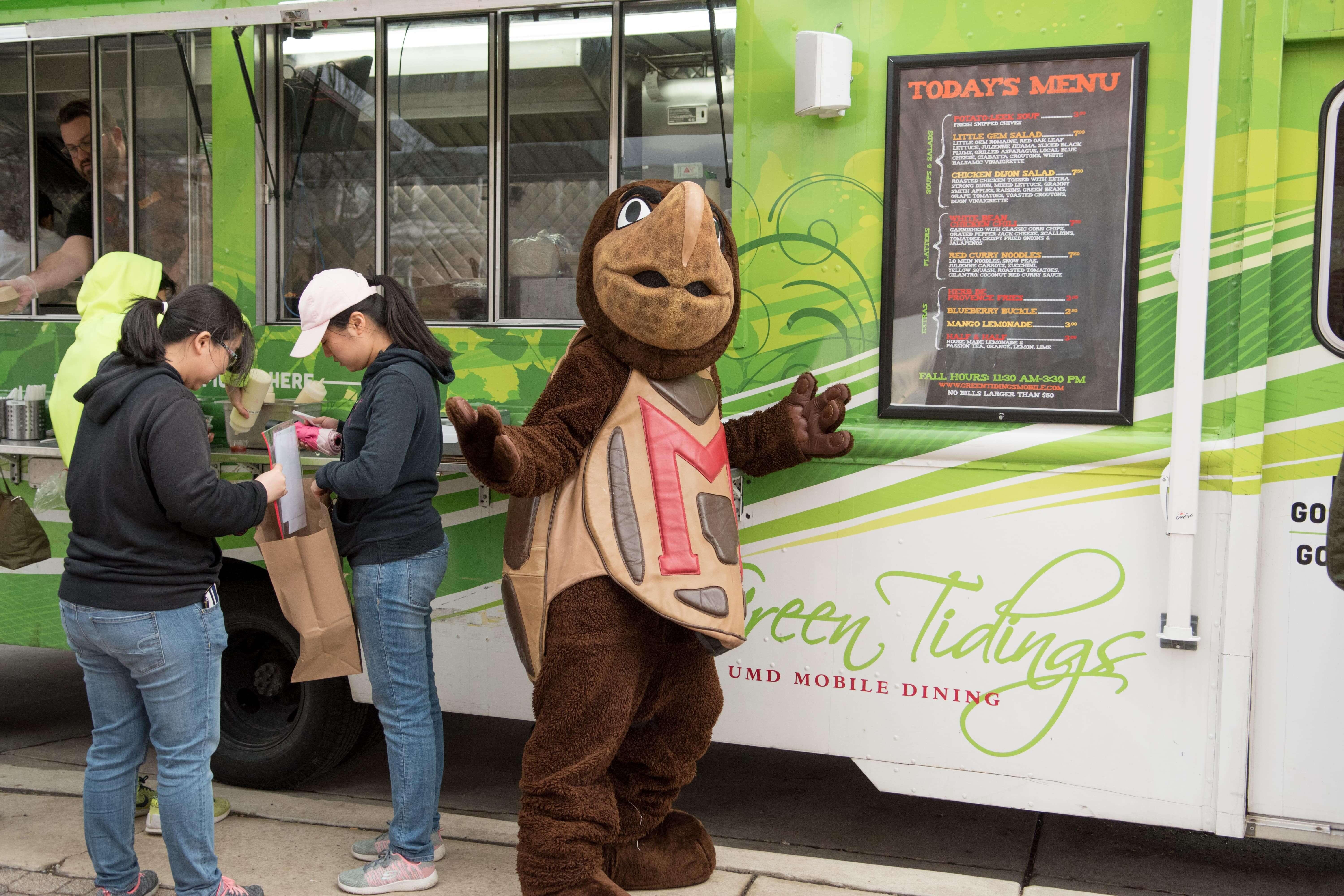 Testudo with Green Things bus